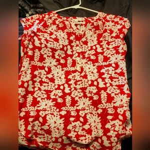 Fun2fun blouse, S, Red and white